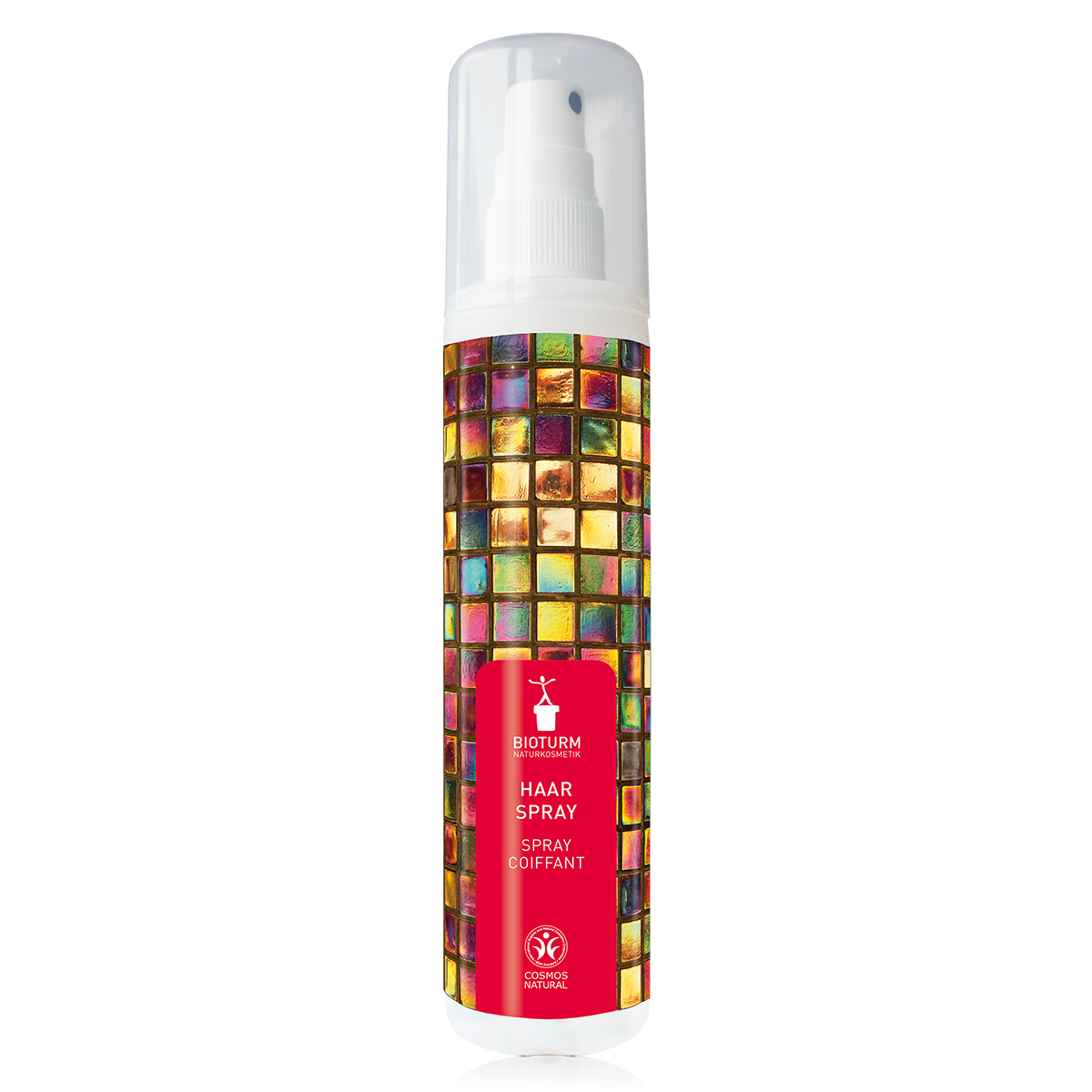 Eine Darstellung des Haarspray: Die Verpackung zeigt Langanhaltender Halt mit einem natürlichen Finish - ohne Schellack, ohne Kompromisse.