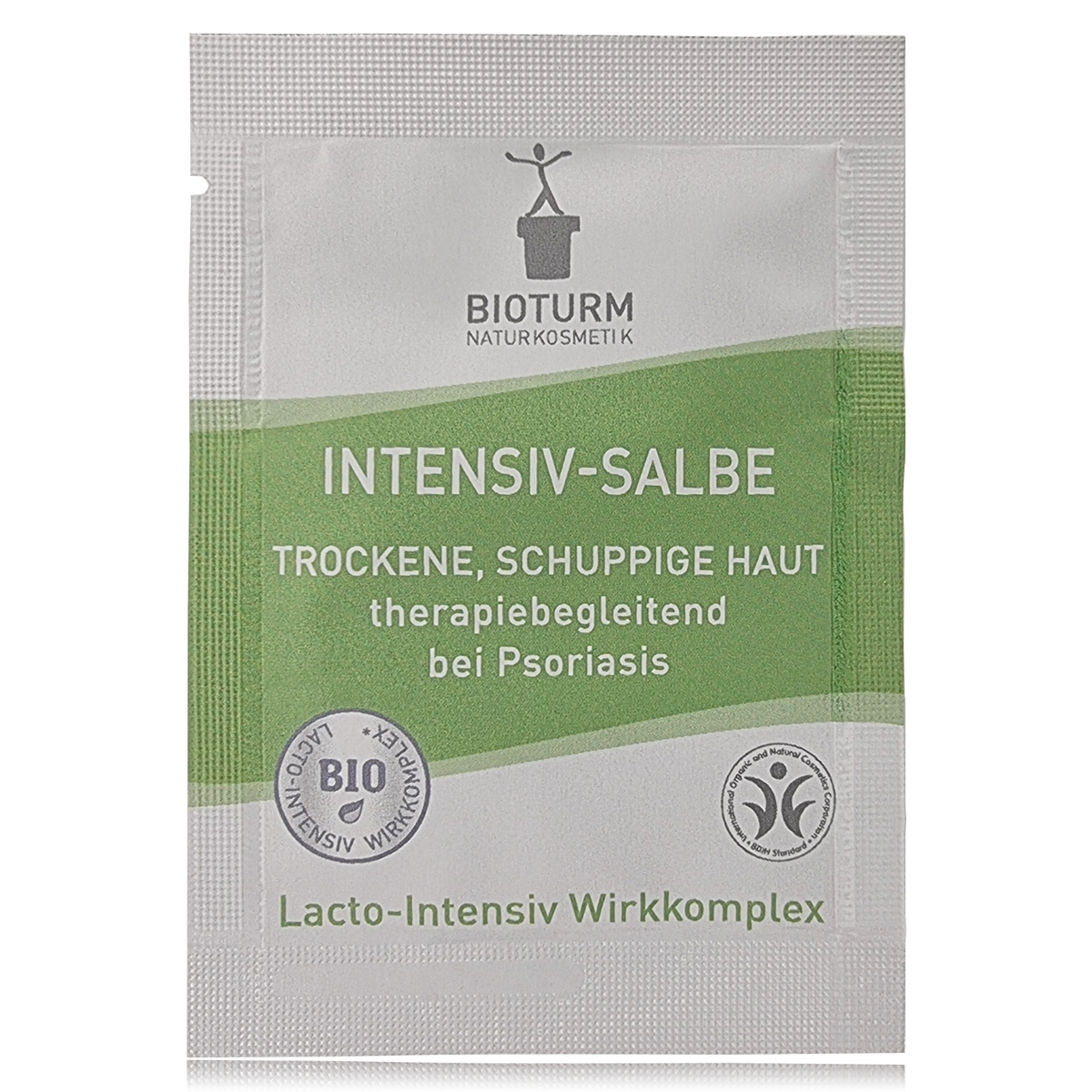 Sachet der Intensiv-Salbe von Bioturm Naturkosmetik
