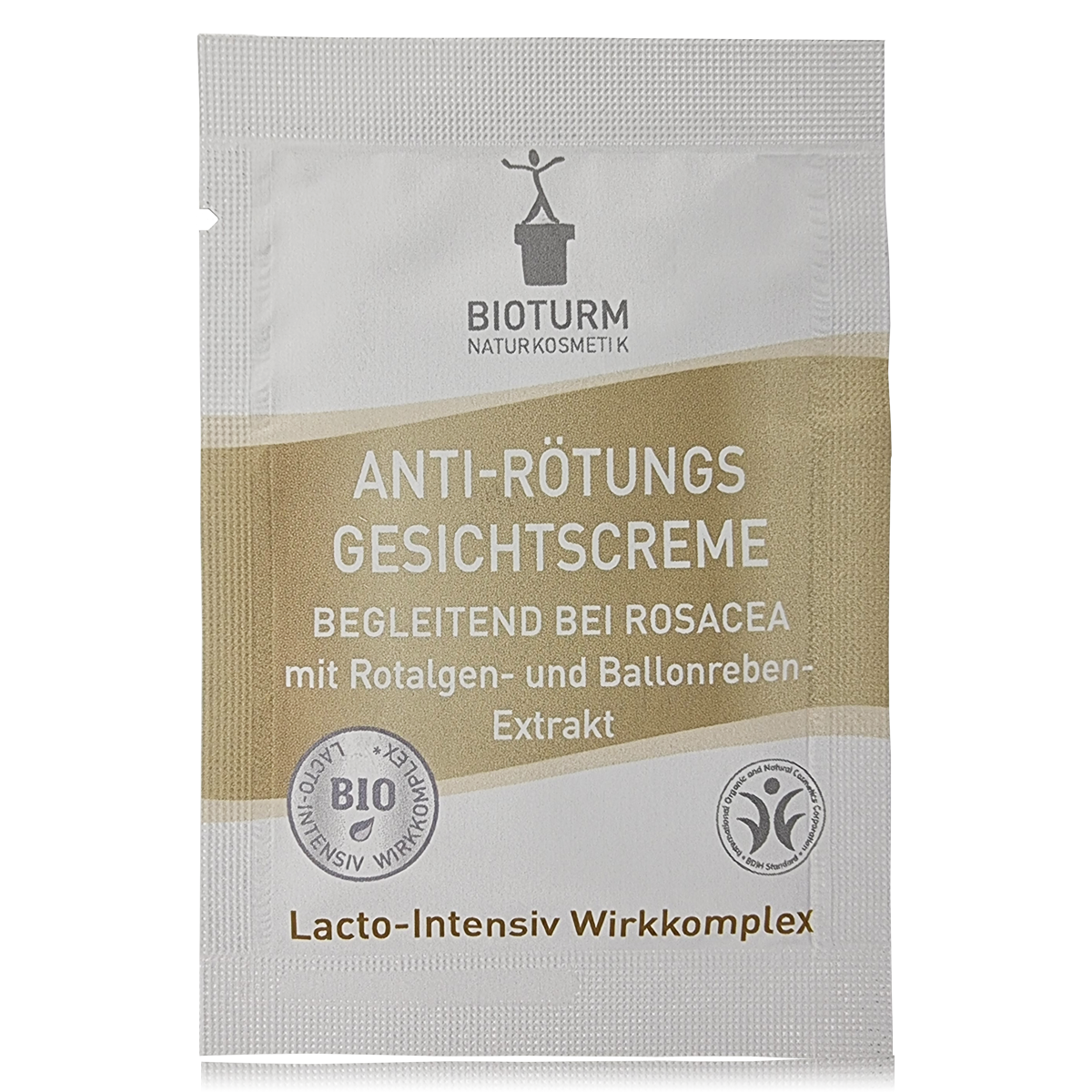 Probesachet der Anti-Rötungs Gesichtscreme von Bioturm Naturkosmetik
